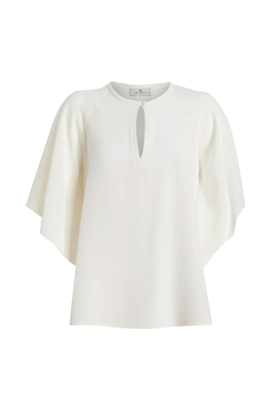 Women ETRO Tops | Teardrop Neckline Blouse White