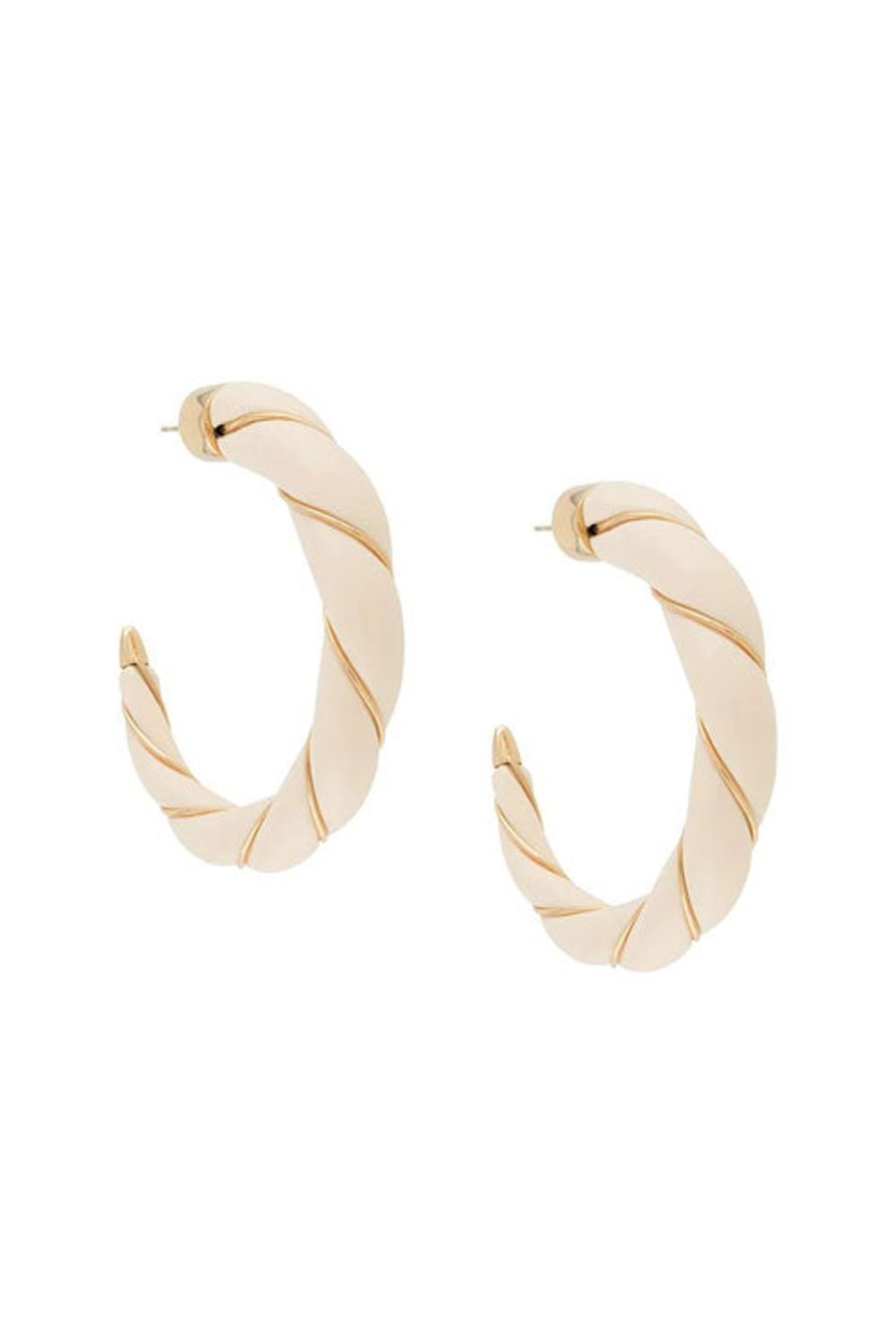 Women AURELIE BIDERMANN Earrings | Diana Twist Earrings Ivory