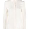 Women THEORY Tops | Classic Fitted Shirt Ivory