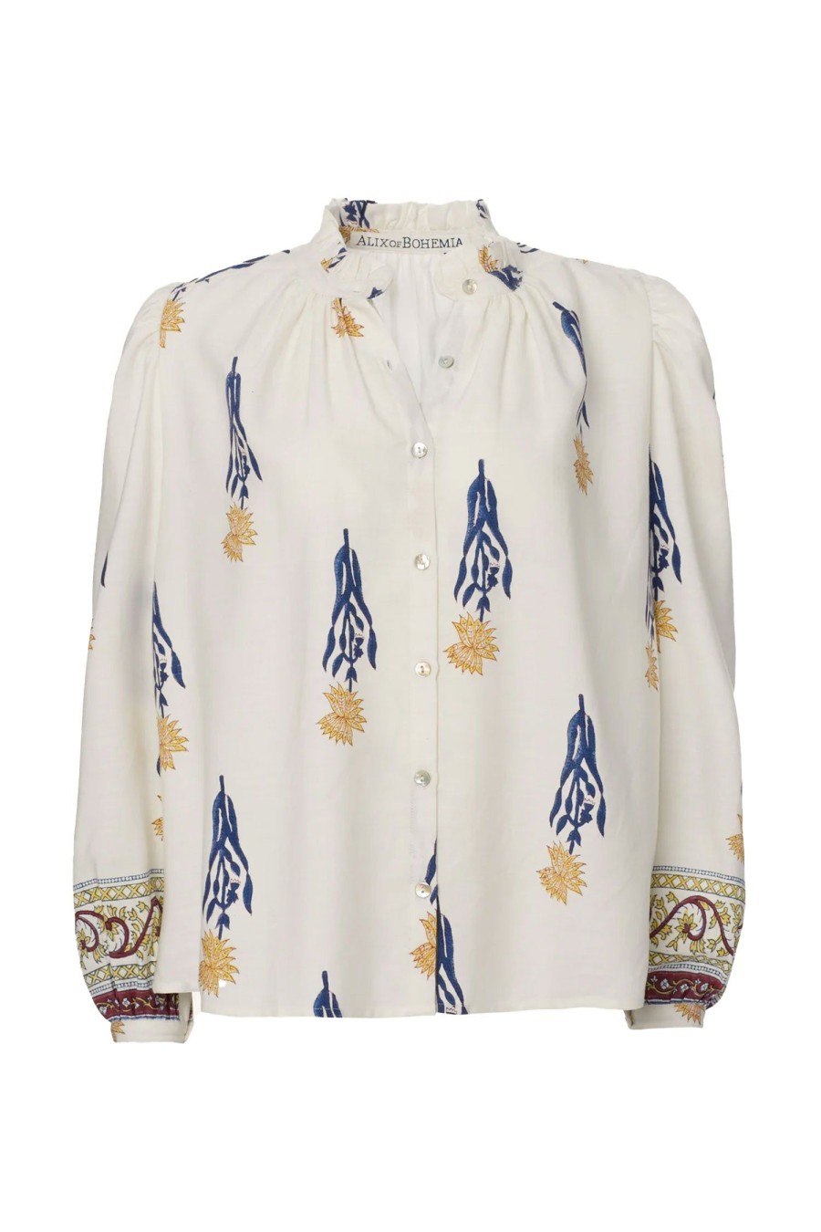 Women ALIX OF BOHEMIA Tops | Annabel Dahlia Shirt White Multi