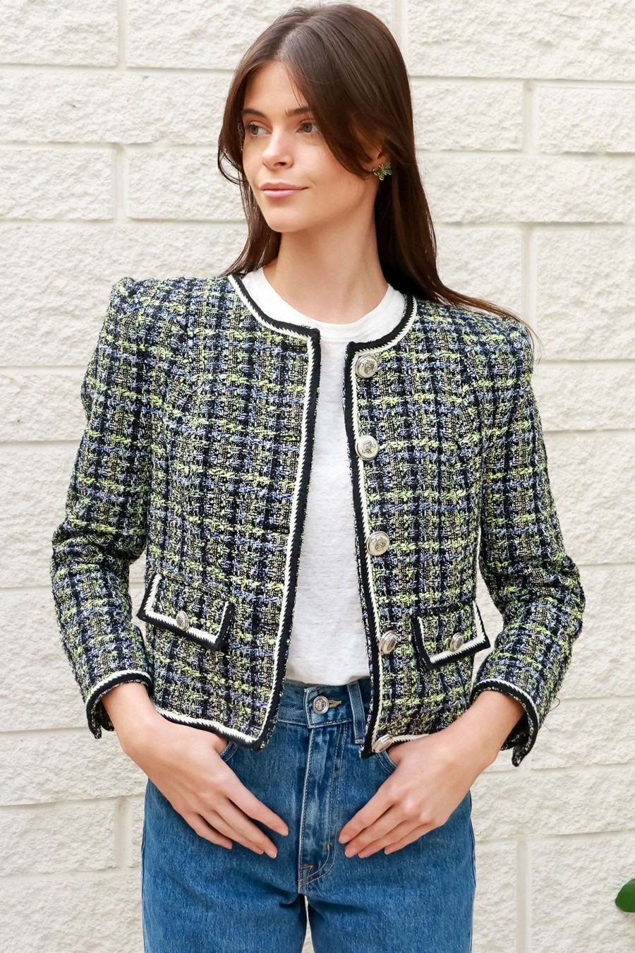 Women VERONICA BEARD Jackets | Ceres Jacket Navy Multi