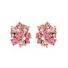 Women OSCAR DE LA RENTA Earrings | Crystal Cluster Earring Rose