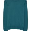 Women JOSEPH Tops | Round Neck L/Slv Cashair Top Dark Teal