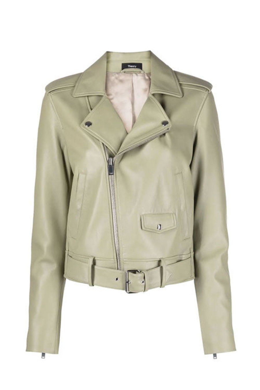 Women THEORY Jackets | Casual Moto Jacket Sage