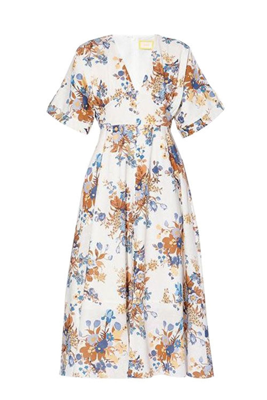 Women ERDEM Dresses | Ischia Dress White Multi