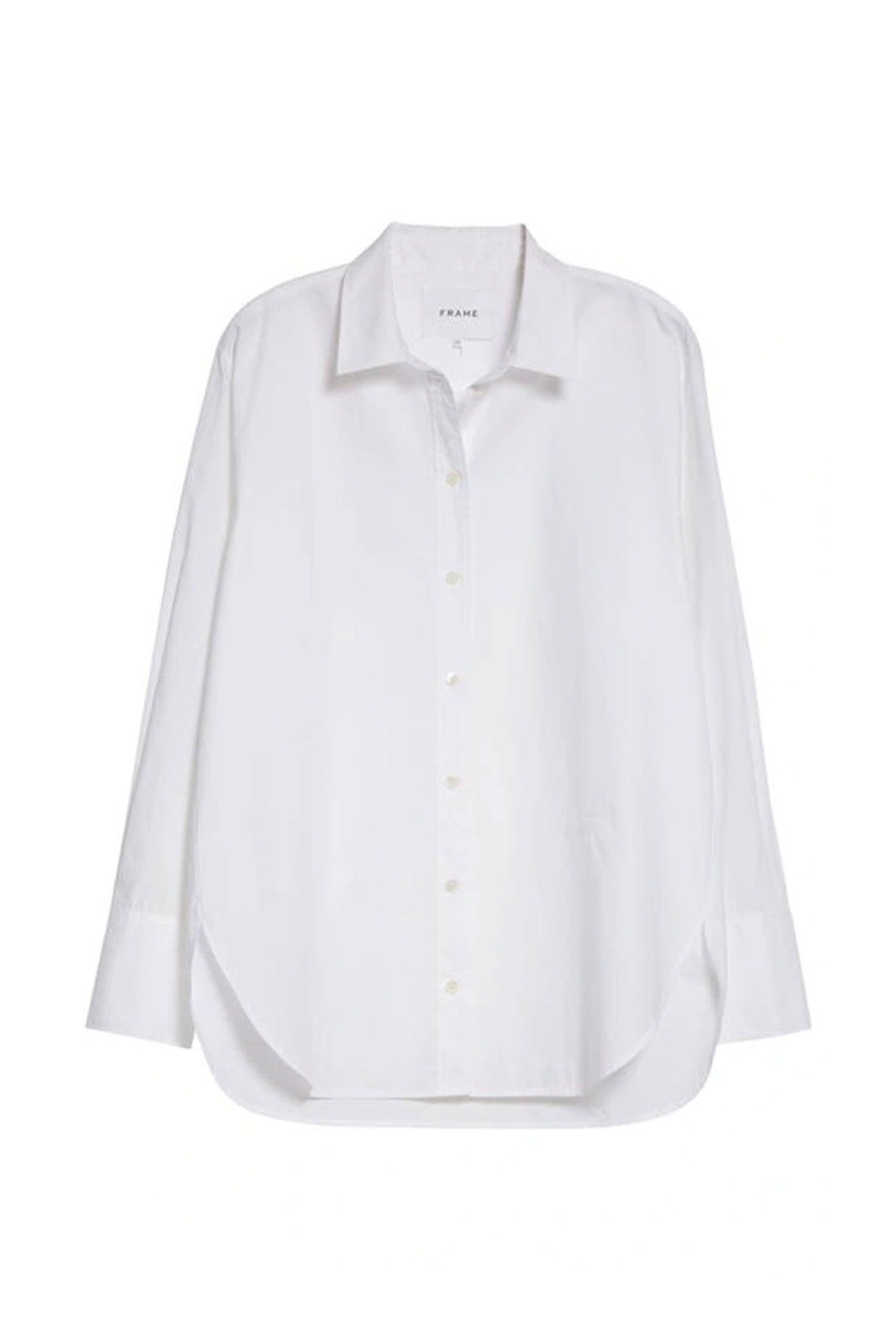 Women FRAME Tops | The Oversized Shirt Blanc