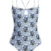 Women AGUA BY AGUA BENDITA Swimwear | Boliviana One Piece Blue