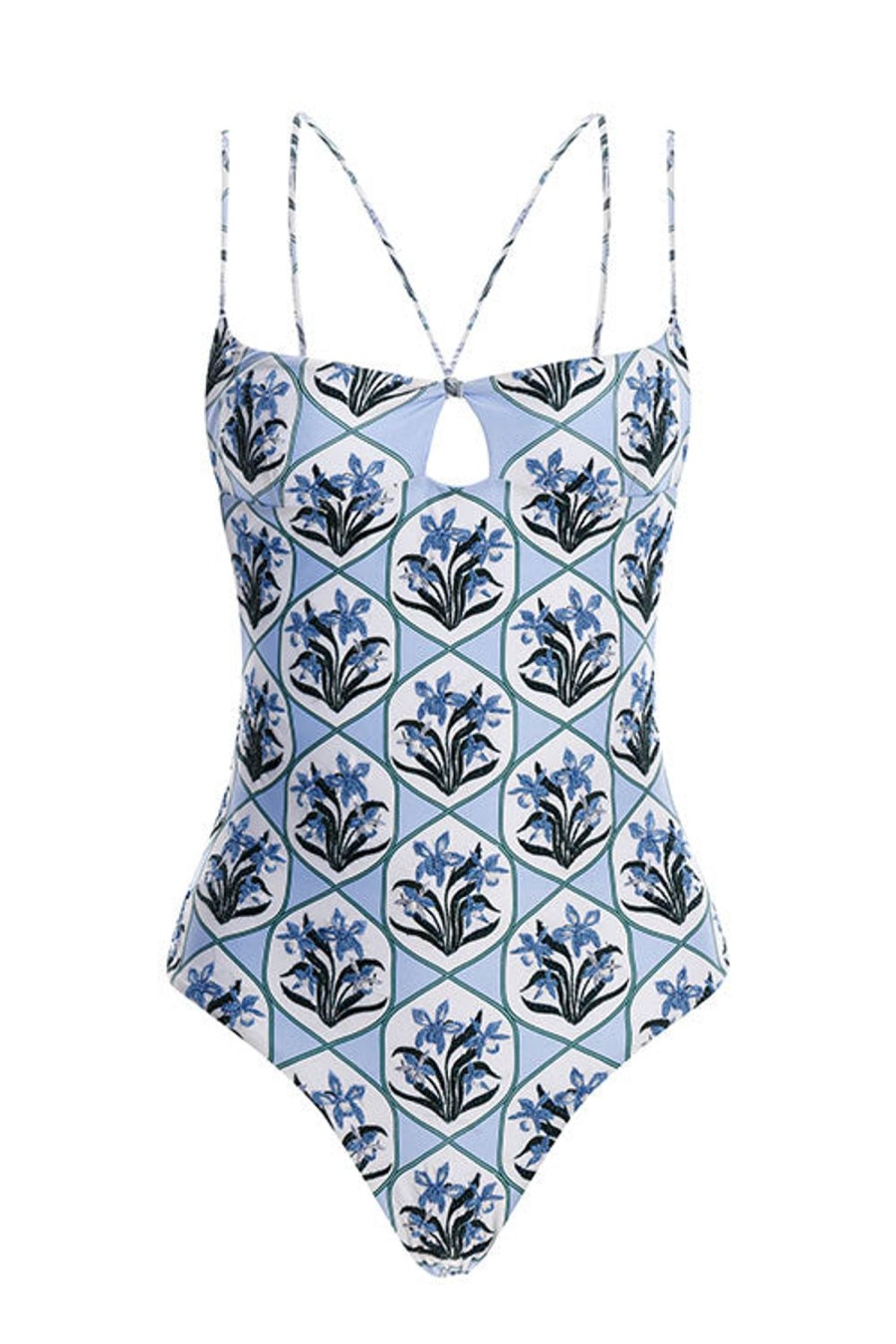 Women AGUA BY AGUA BENDITA Swimwear | Boliviana One Piece Blue