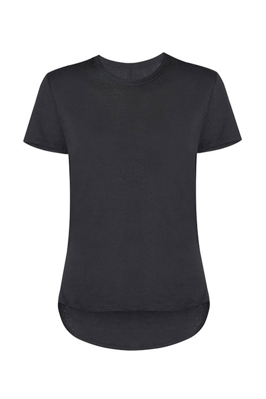 Women VERONICA BEARD Tops | Lauren Crew Neck T-Shirt Black