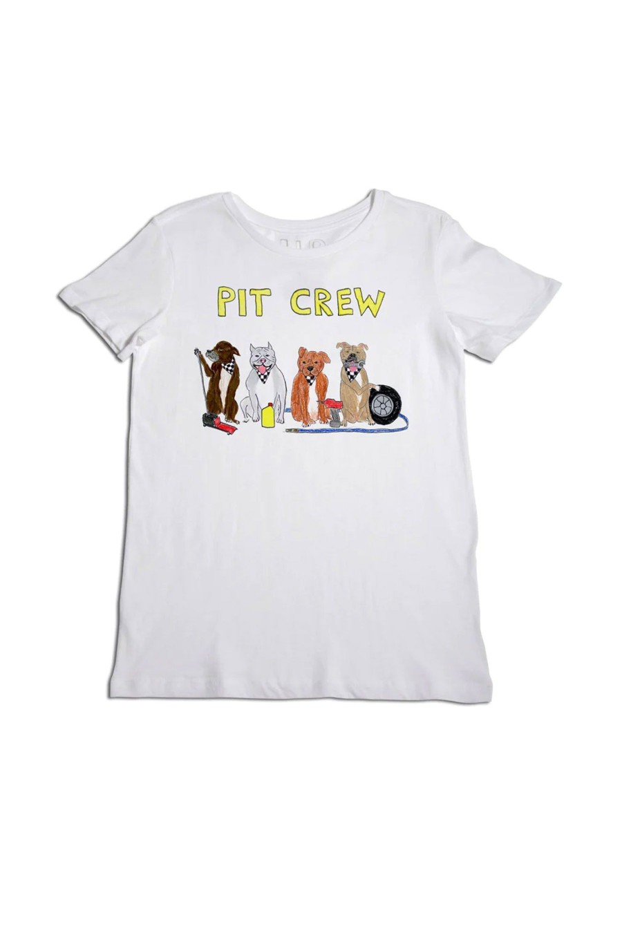 Women UNFORTUNATE PORTRAIT T-Shirts | Pit Crew T-Shirt White