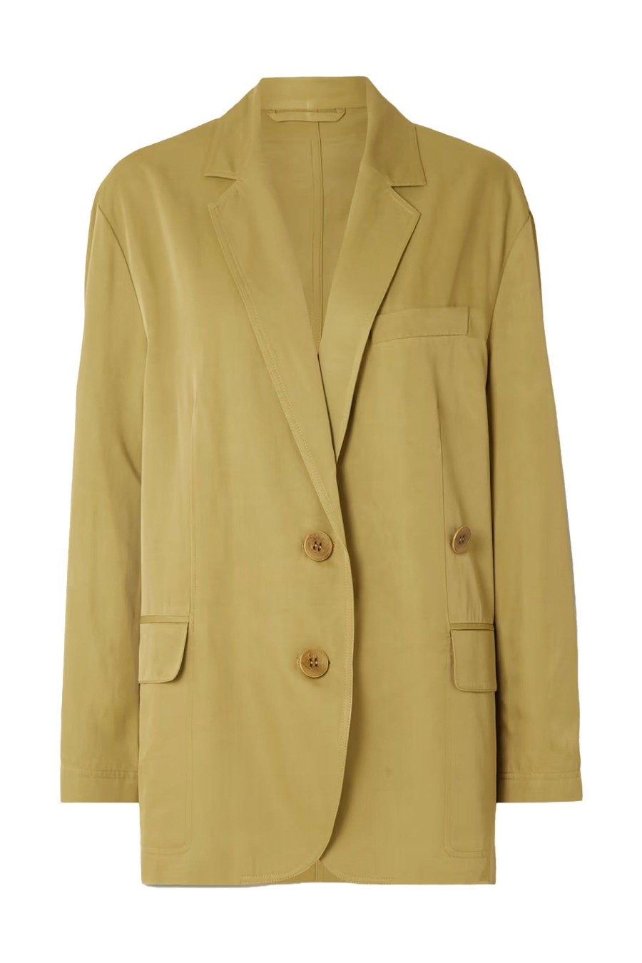 Women TIBI Jackets | Drapey Liam Blazer Cumin