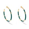 Women AURELIE BIDERMANN Earrings | Positano Hoops Emerald