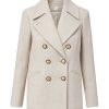 Women VERONICA BEARD Jackets | Amira Dickey Coat Cream