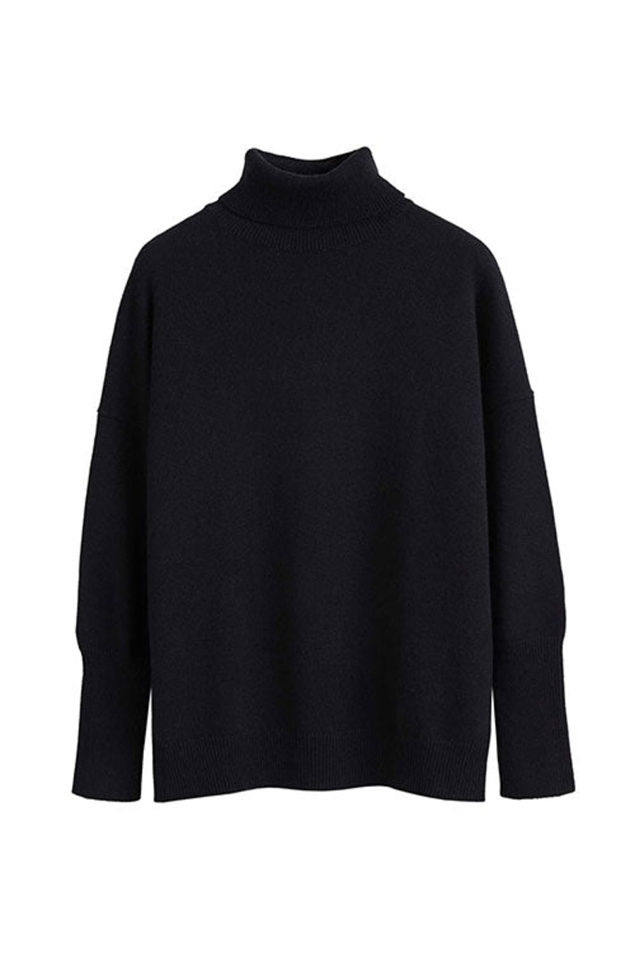 Women CHINTI AND PARKER Knitwear | Relaxed Polo Sweater Black