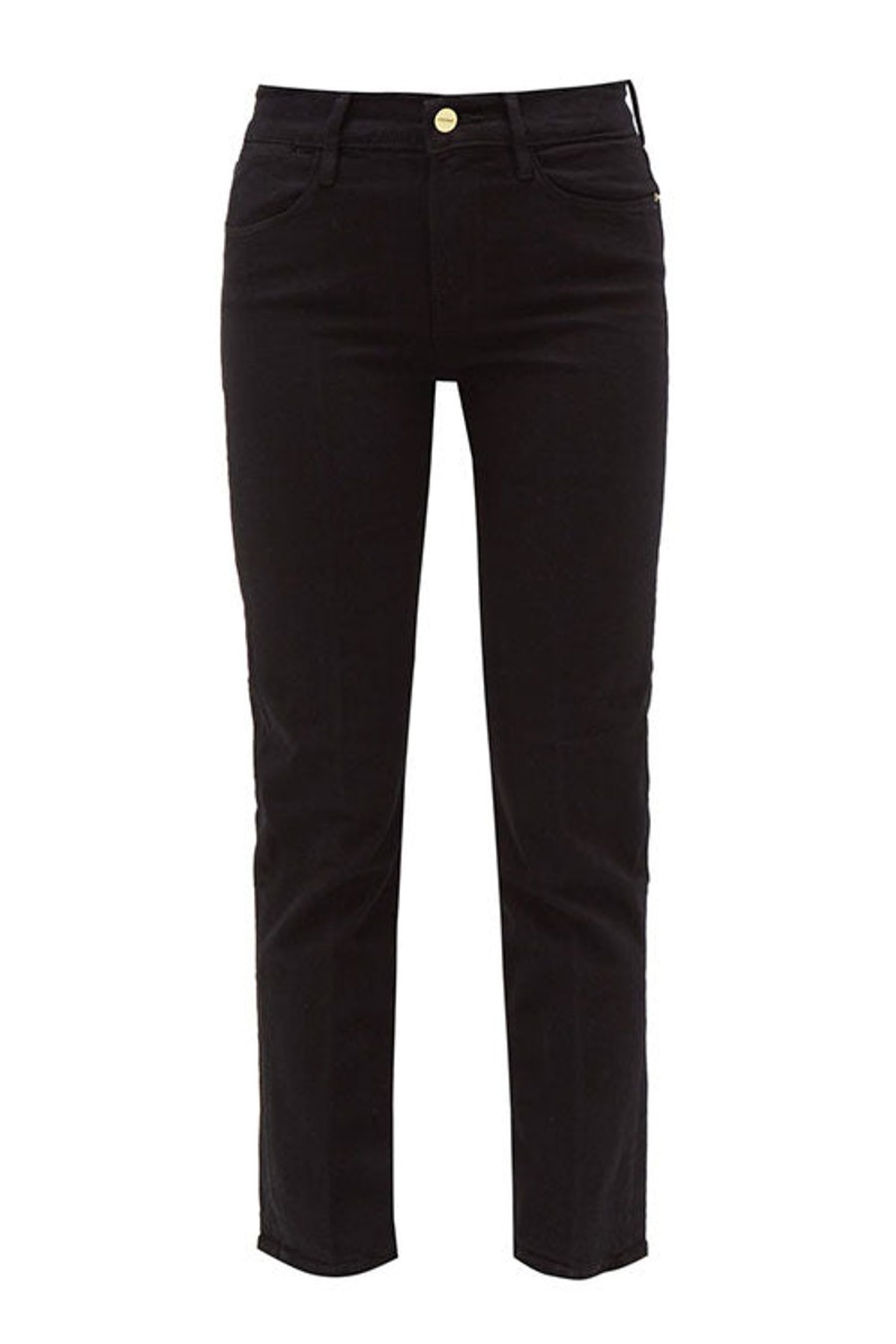 Women FRAME Pants | Le High Straight Jean Noir