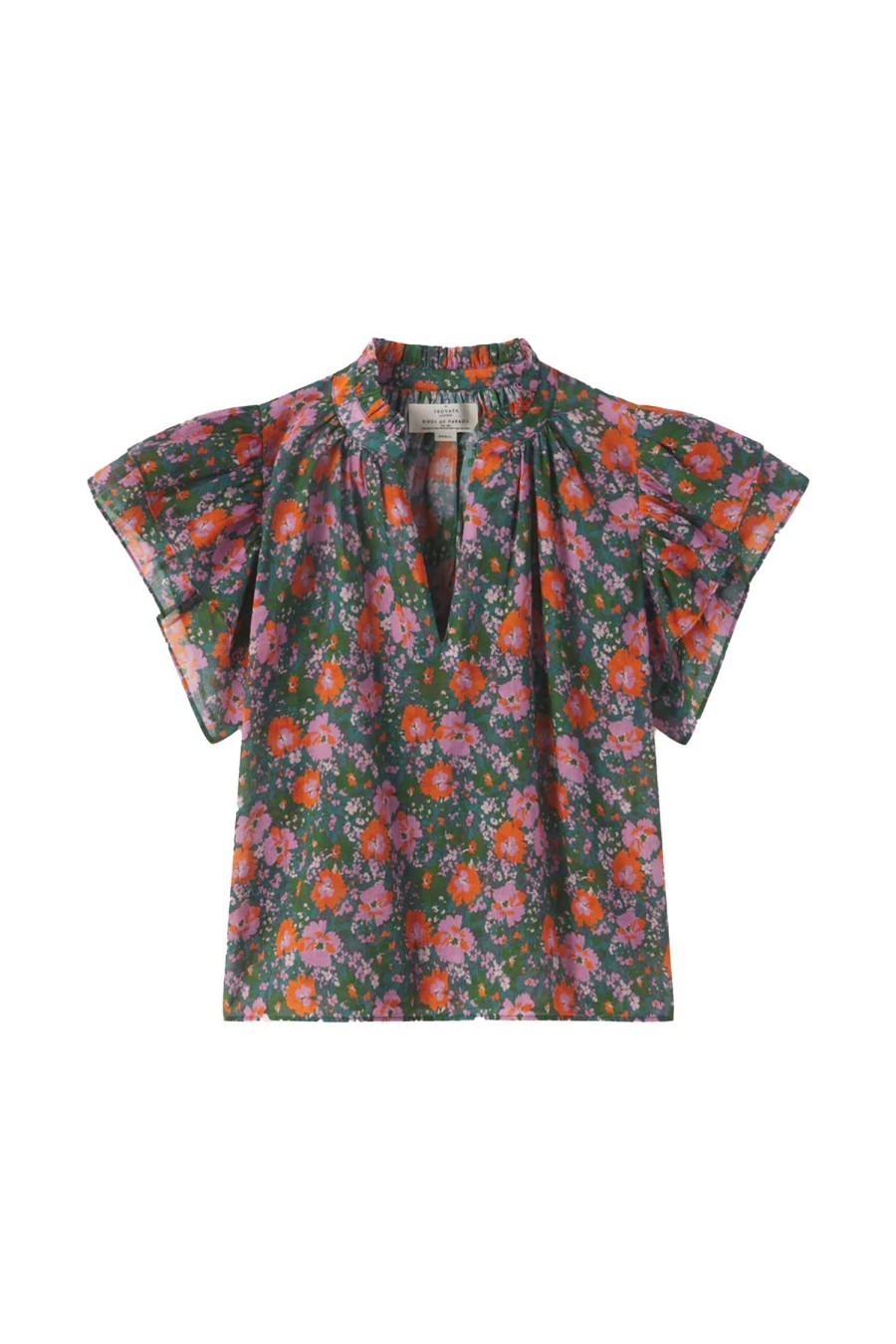 Women BIRDS OF PARADIS BY TROVATA Tops | Clover Blouse Multi