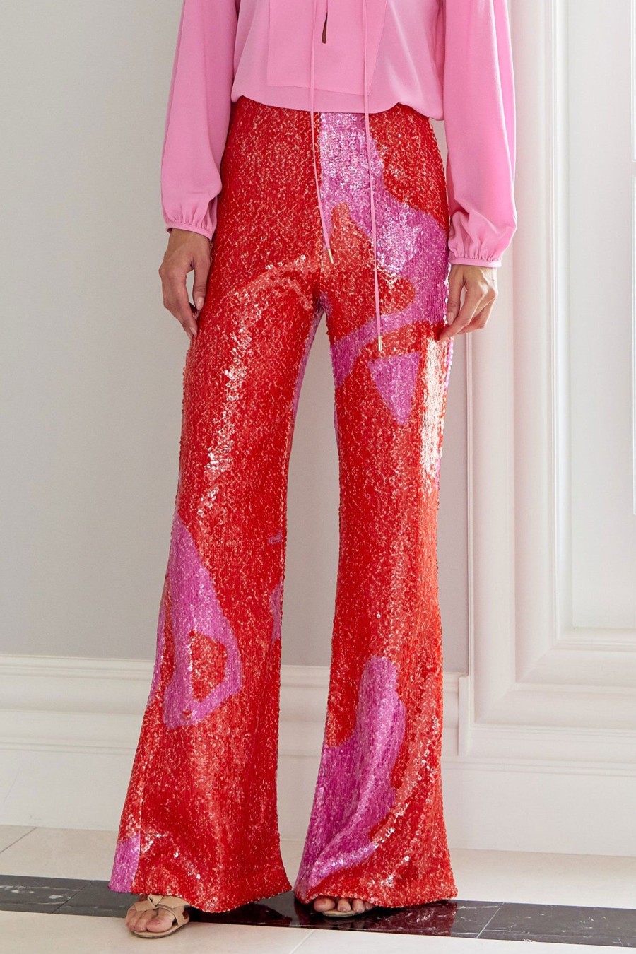 Women SILVIA TCHERASSI Pants | Avellino Pant Pink/Red