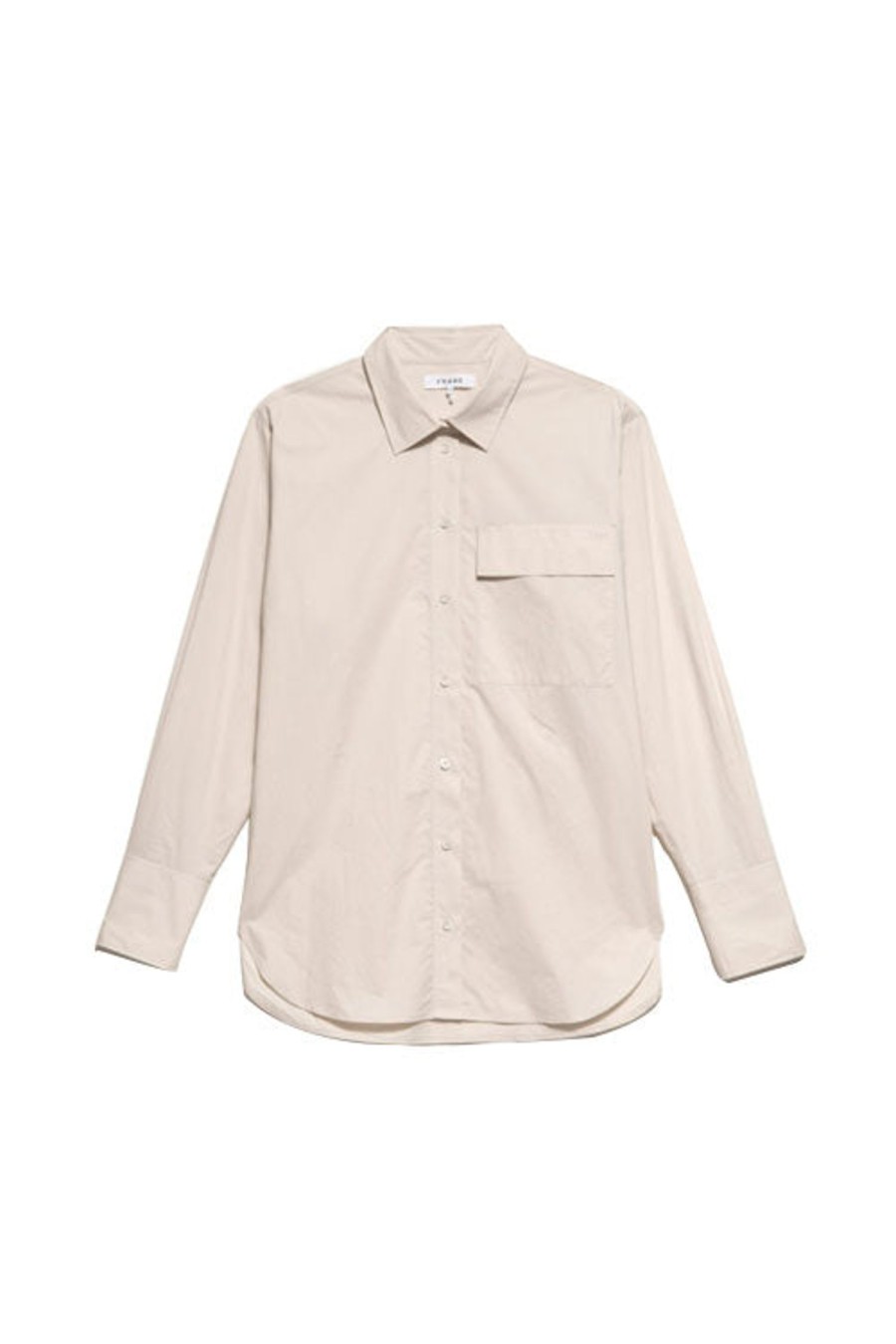 Women FRAME Tops | Oversized Vacation Shirt Flax