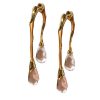 Women ALEXIS BITTAR Earrings | Front Back Lucite Double Drop Gold