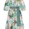 Women EMPORIO SIRENUSE Dresses | Loretta Tropical Dress White Multi