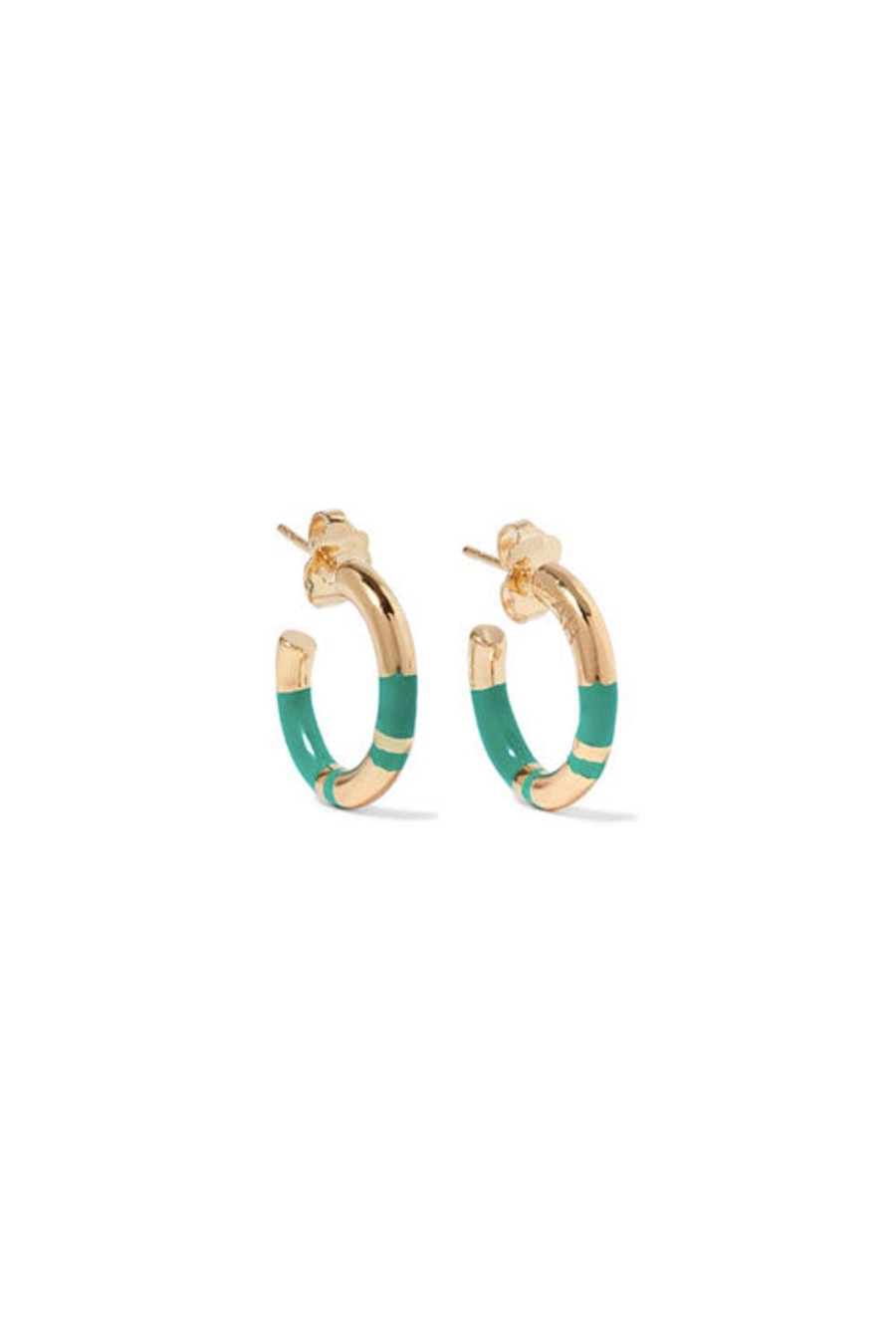 Women AURELIE BIDERMANN Earrings | Positano Mini Hoops Emerald