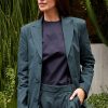 Women TIBI Jackets | Arun Mens Blazer Green