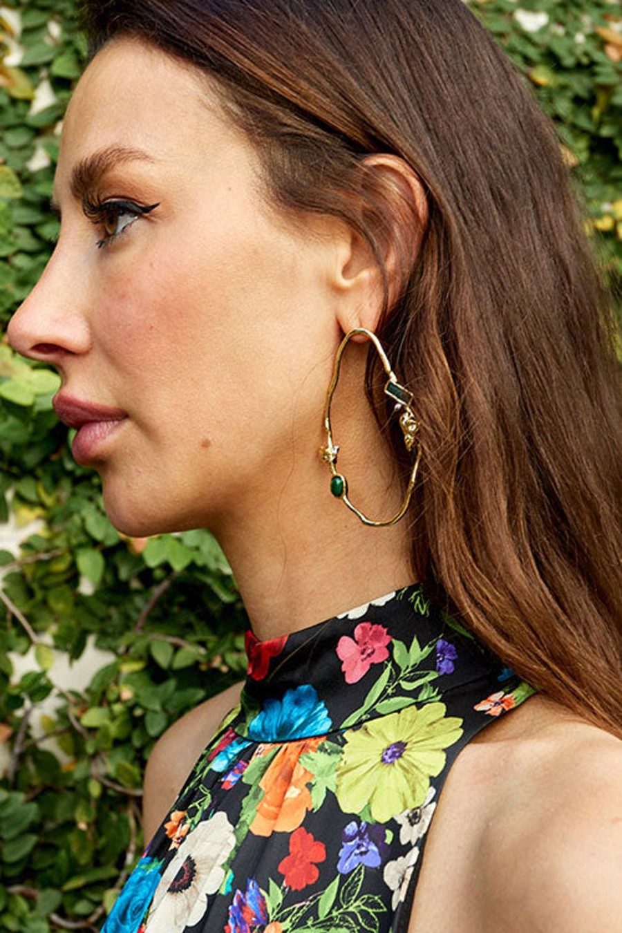 Women ALEXIS BITTAR Earrings | Brut Cluster Link Post Earring Malachite