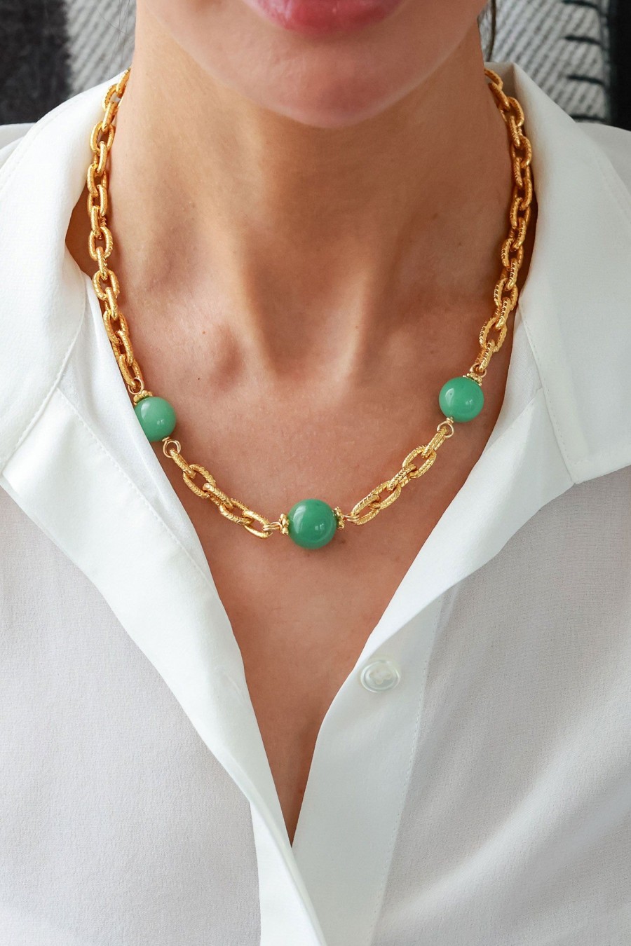 Women Ben-Amun Necklaces | Nisyros Necklace Gold