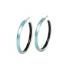 Women ALEXIS BITTAR Earrings | Slim Medium Hoop Sea Blue