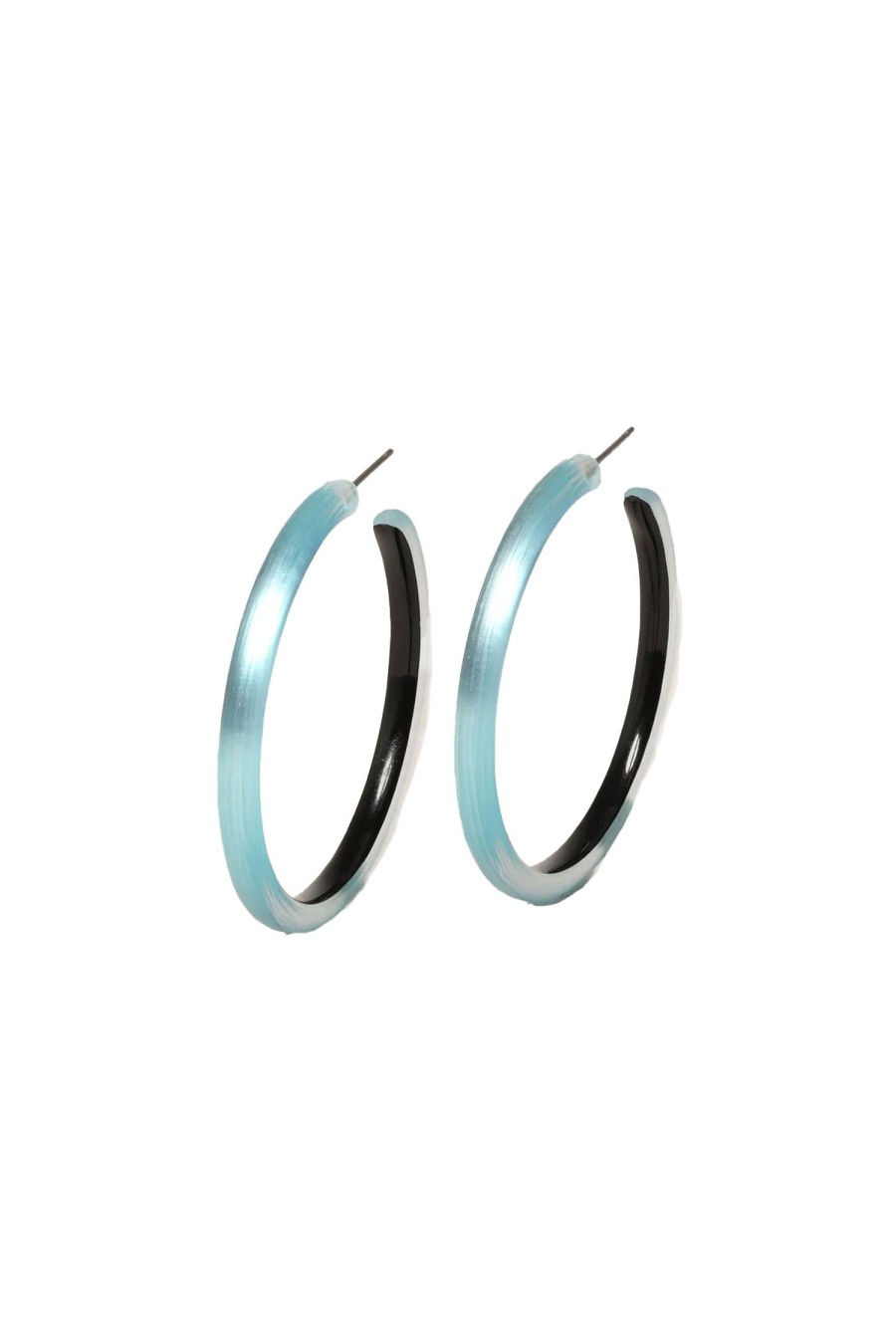 Women ALEXIS BITTAR Earrings | Slim Medium Hoop Sea Blue