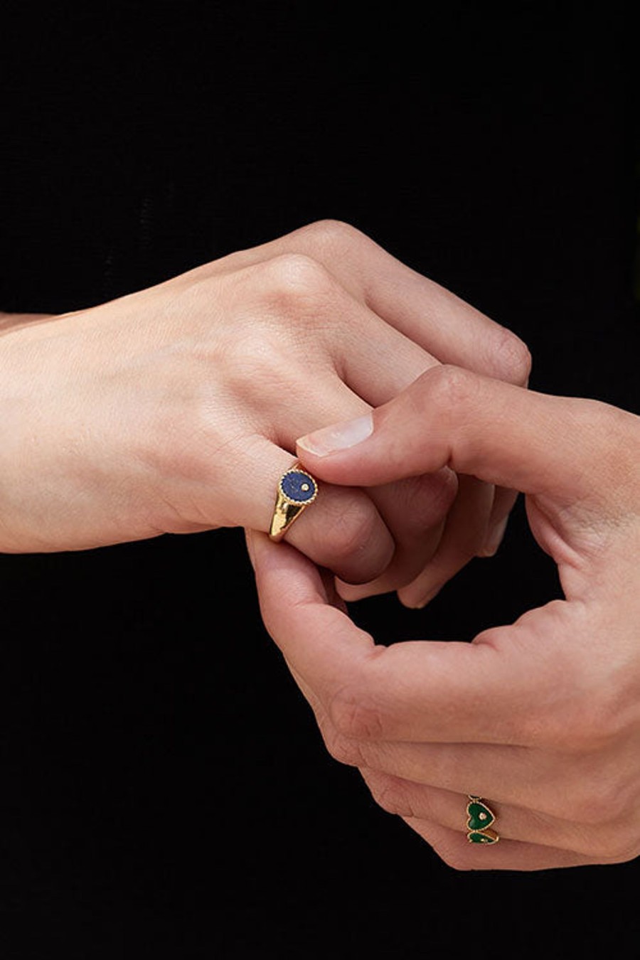 Women YVONNE LEON Rings | Mini Oval Signet Ring Lapis