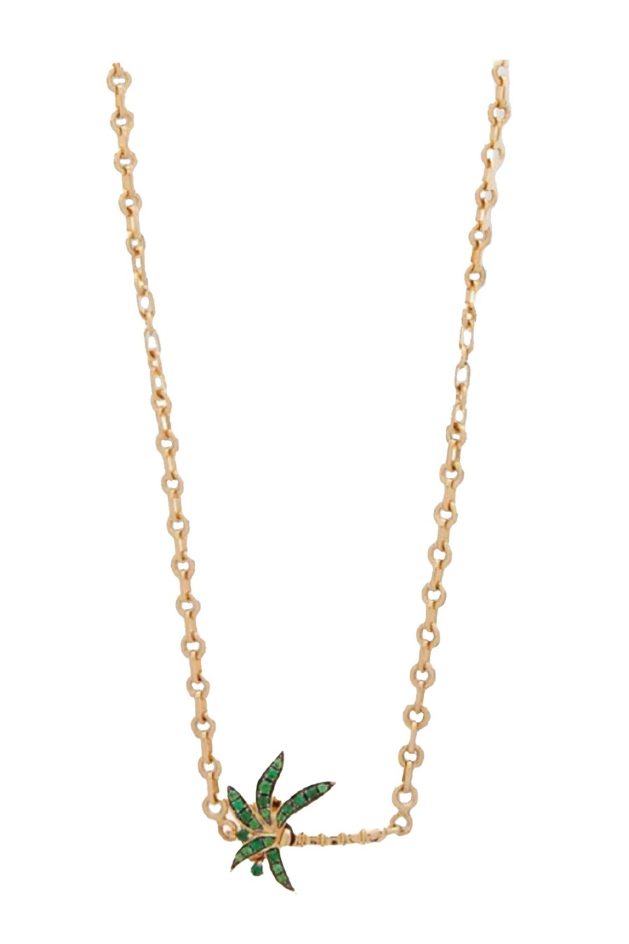 Women YVONNE LEON Necklaces | Tsavorites Palm Tree Necklace Gold