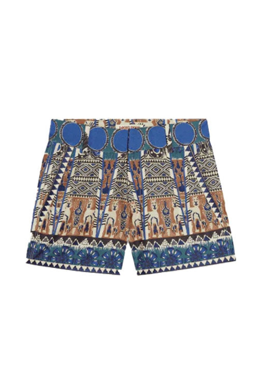 Women EMPORIO SIRENUSE Shorts | Coptic Dancer Shorts Blue Multi