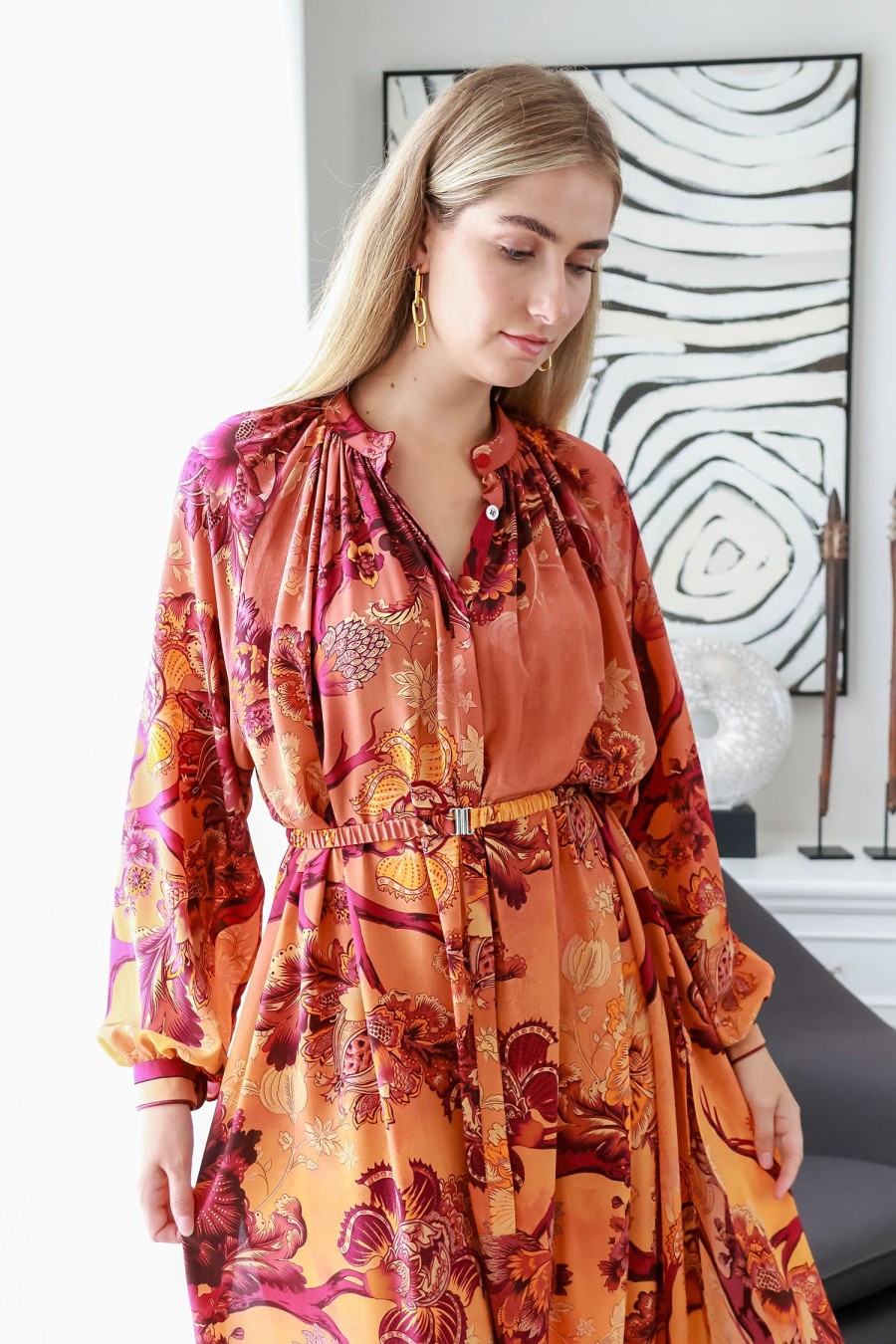 Women F.R.S FOR RESTLESS SLEEPERS Dresses | Astrea Dress Orange