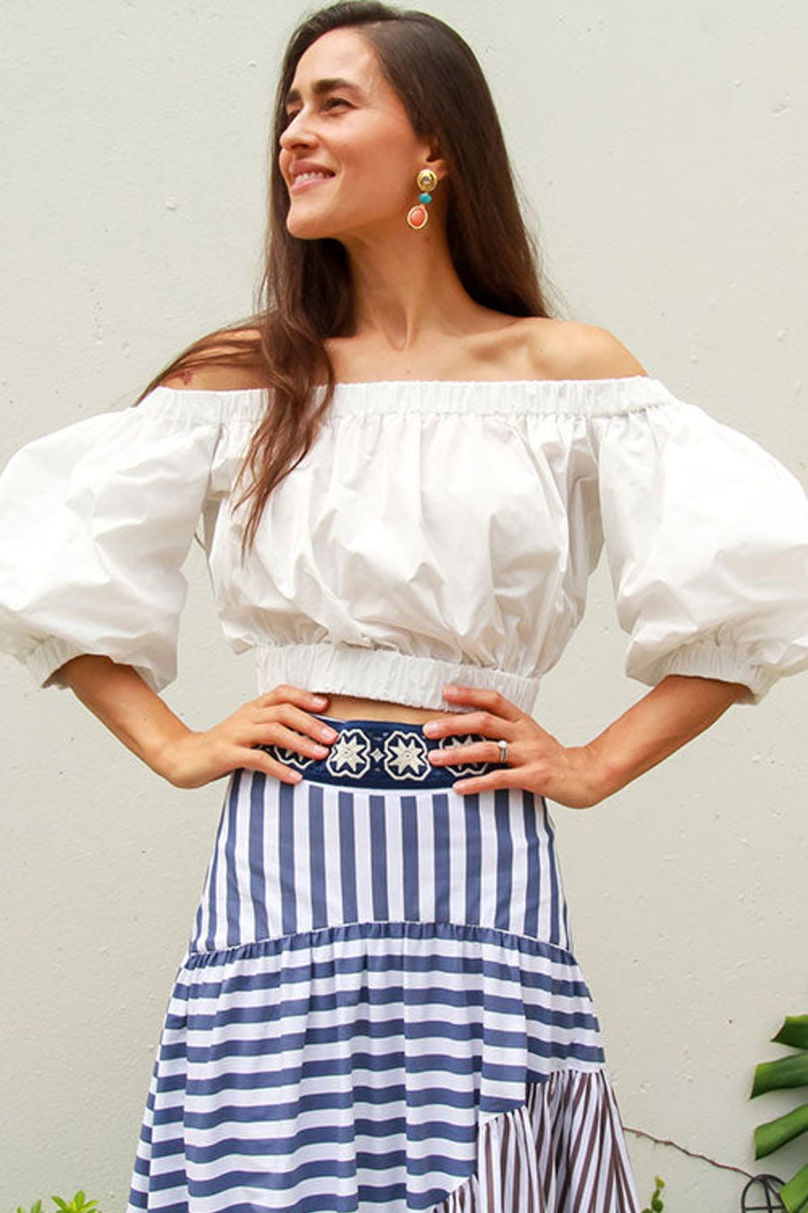 Women SILVIA TCHERASSI Tops | Rovansenda Blouse White