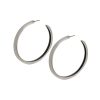 Women ALEXIS BITTAR Earrings | Slim Medium Hoop Silver