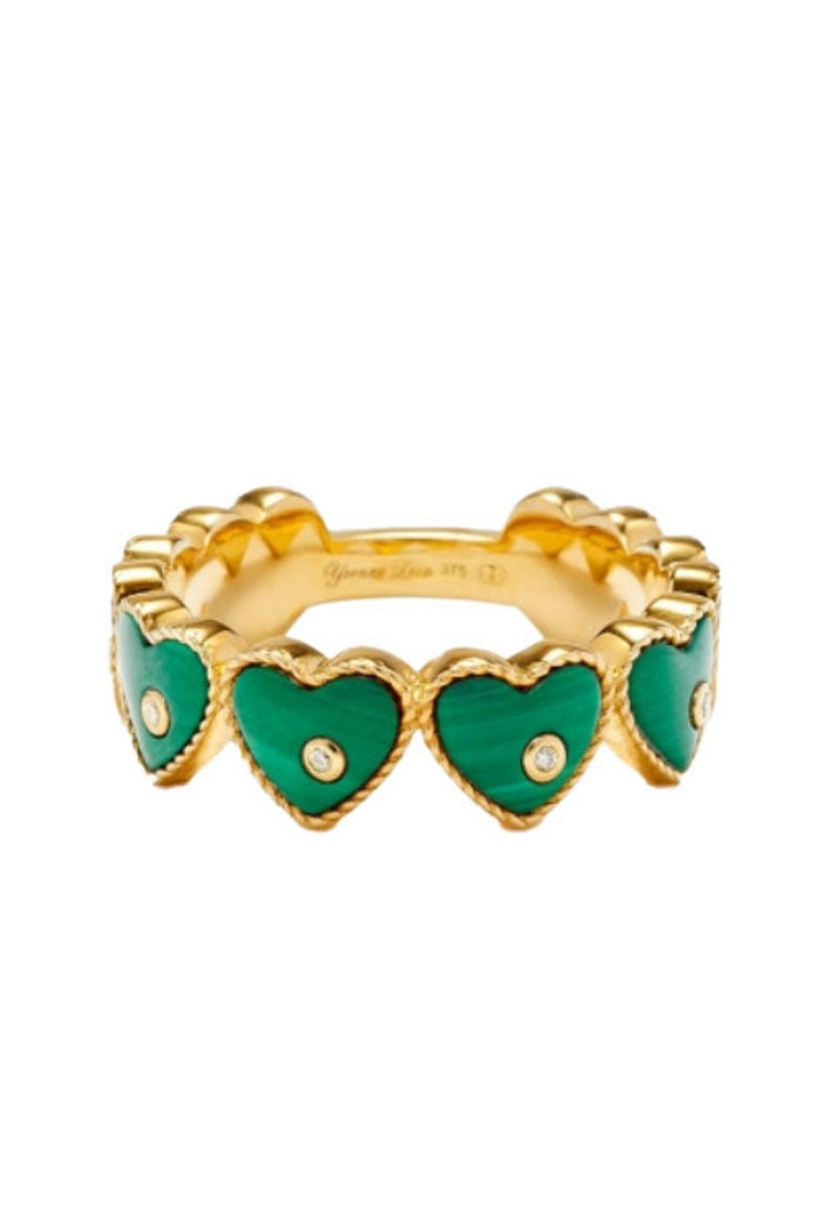 Women YVONNE LEON Rings | Multi Hearts Ring Malachite