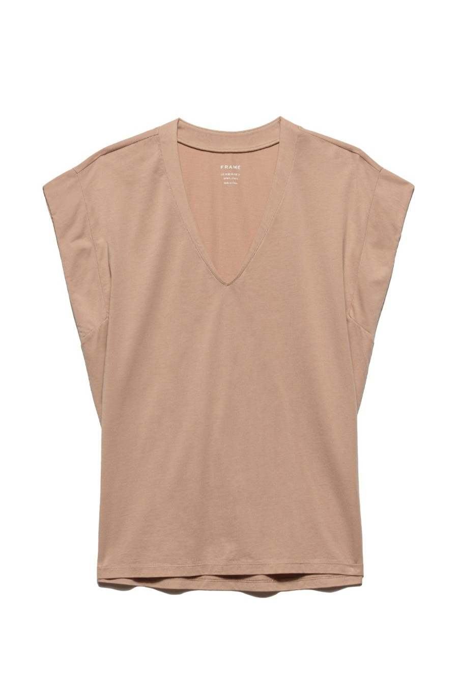 Women FRAME T-Shirts | Le Mid Rise V Blush