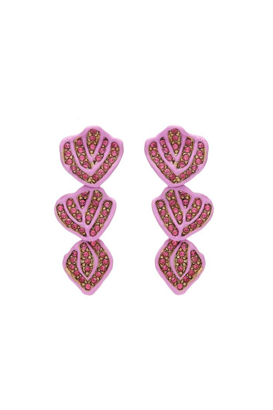 Women OSCAR DE LA RENTA Earrings | Broken Petal Earrings Pink