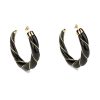 Women AURELIE BIDERMANN Earrings | Diana Twist Earrings Noir