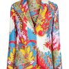 Women ETRO Jackets | Paisley Silk Blazer Red Multi