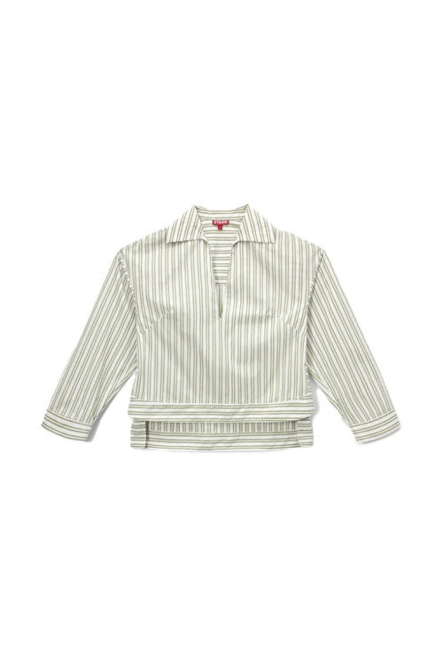 Women STAUD Tops | Marlene Top Green Stripe