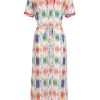 Women SALONI Dresses | Vicki Braided Dress Multi