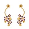 Women OSCAR DE LA RENTA Earrings | Flower Cluster Earring Purple