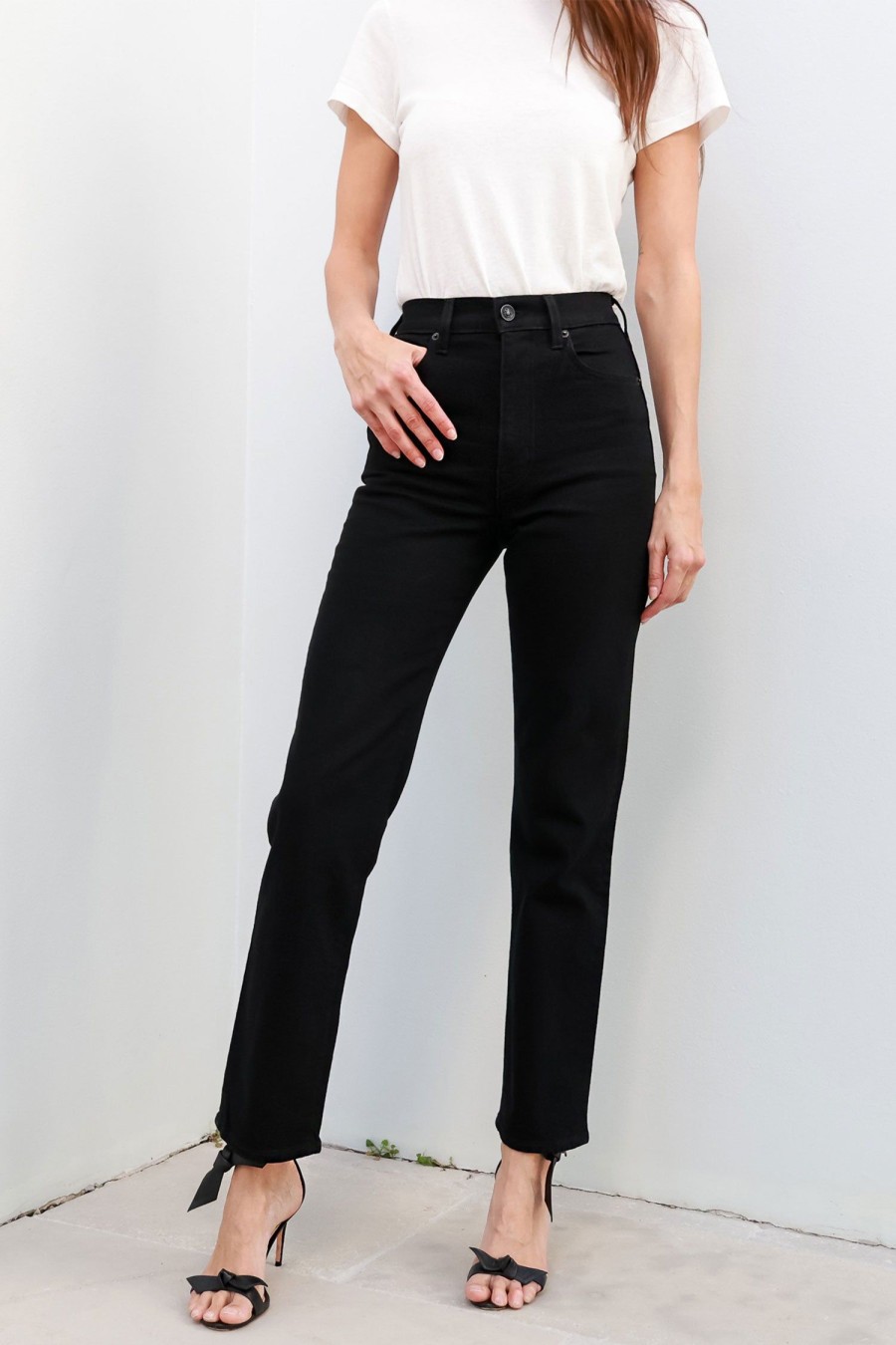 Women SLVRLAKE Jeans | London Jean Jet Black