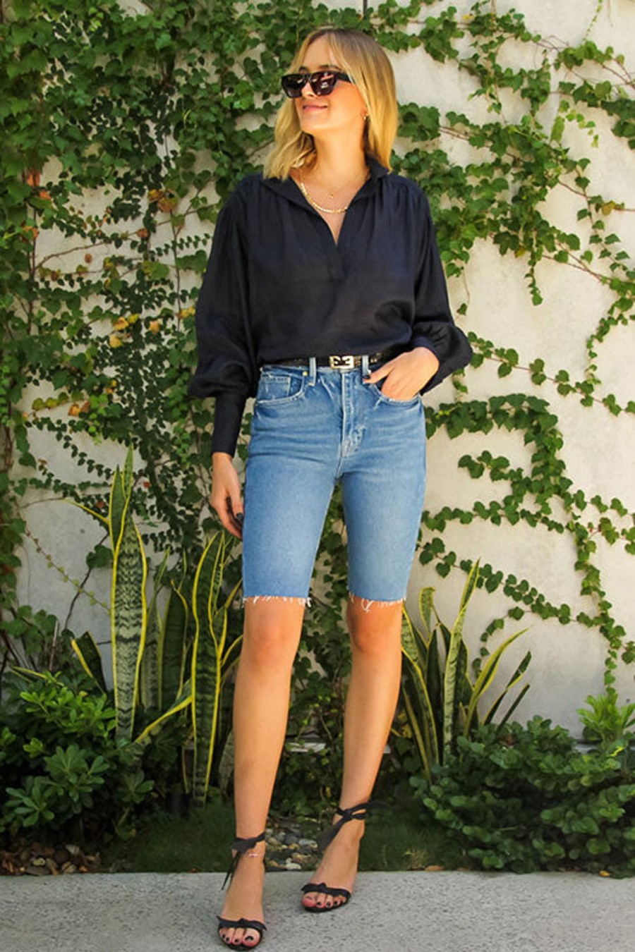 Women FRAME Jeans | Le Vintage Bermuda Clarin