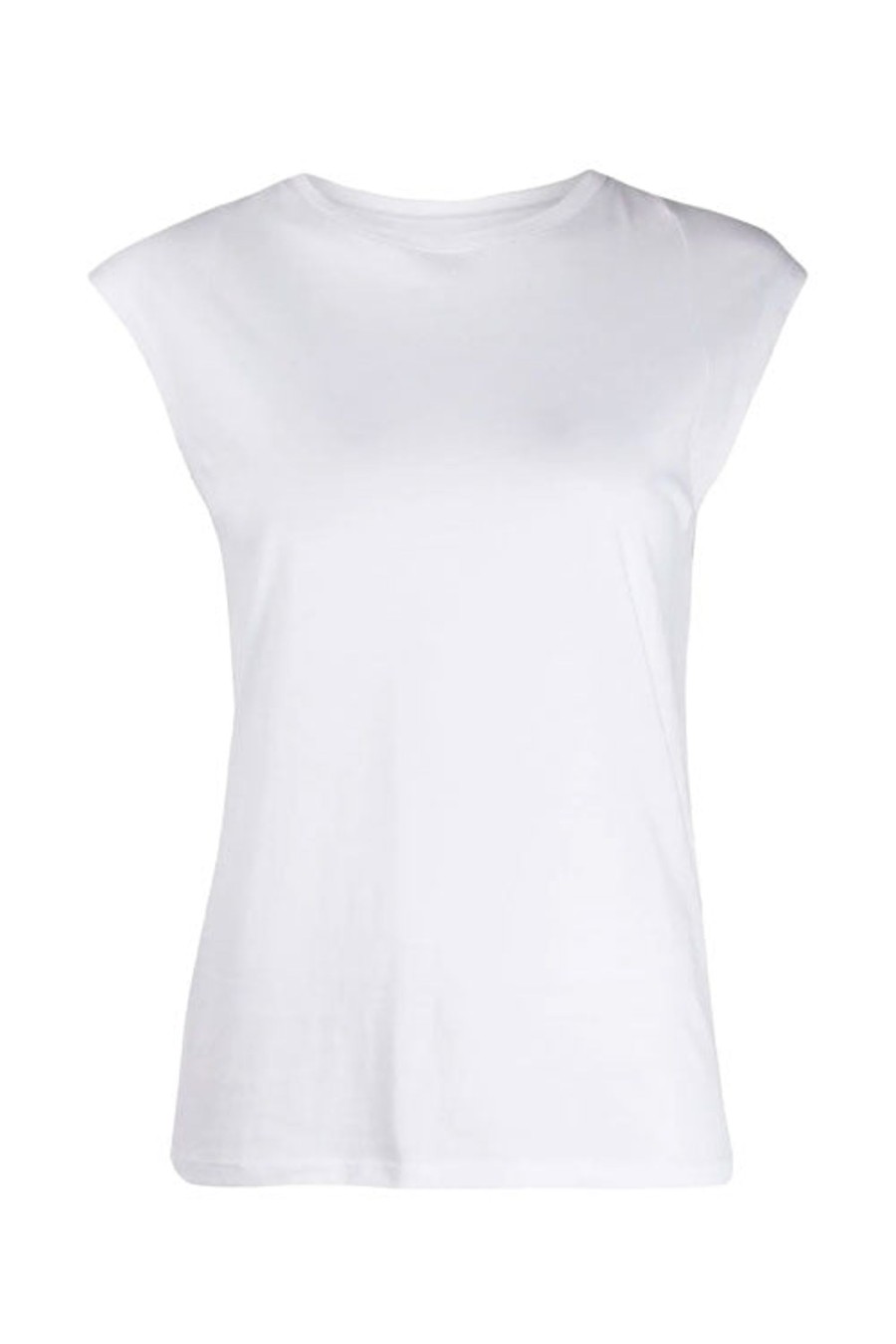 Women FRAME Tops | Le Mid Muscle Crew White