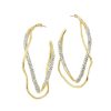 Women ALEXIS BITTAR Earrings | Intertwined Pave Hoop Earring Champagne