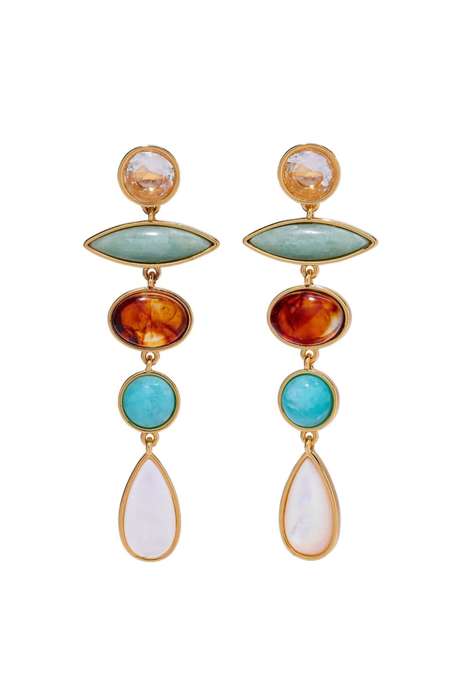 Women LIZZIE FORTUNATO Earrings | Pebble Totem Earrings Multi