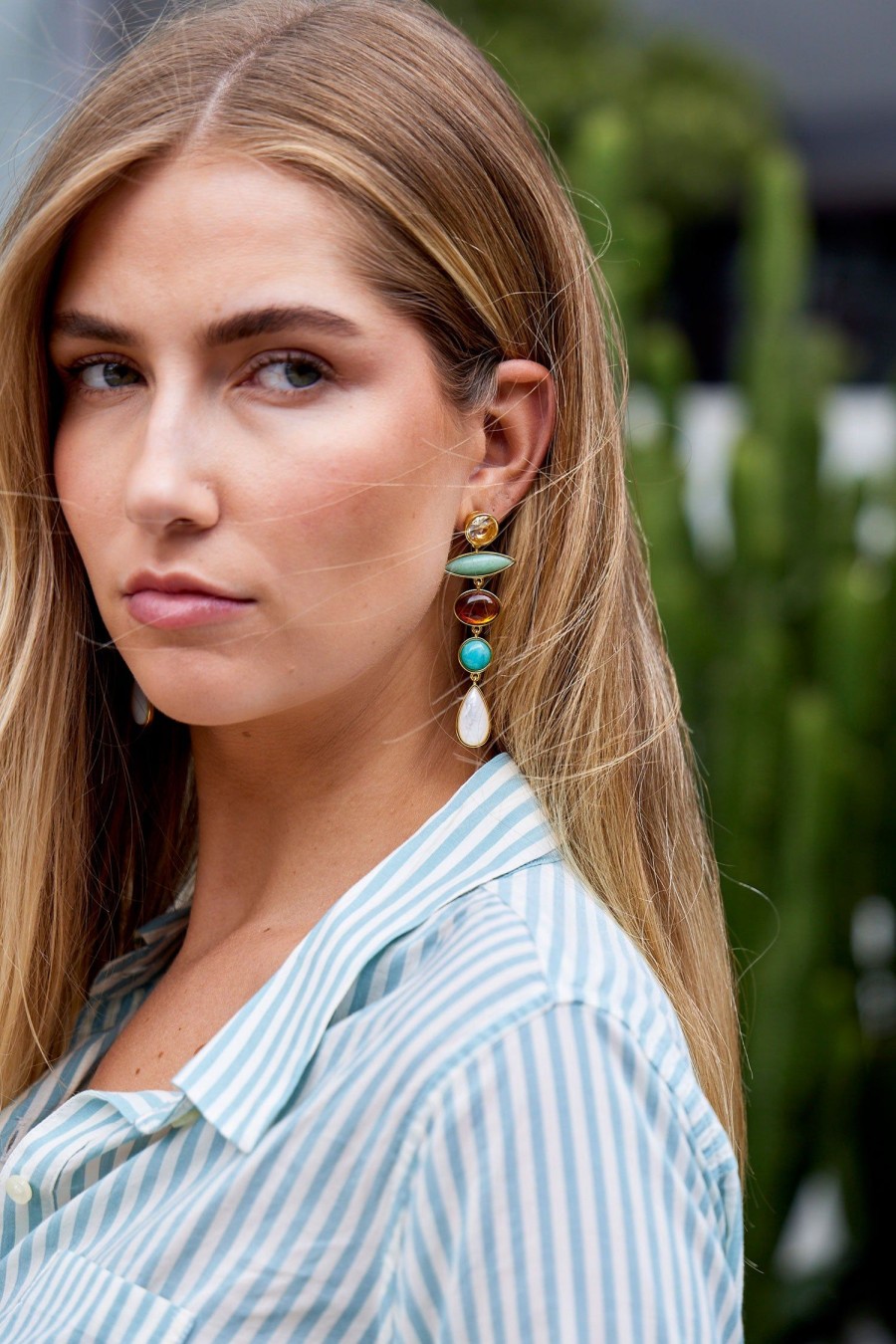 Women LIZZIE FORTUNATO Earrings | Pebble Totem Earrings Multi